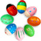 8 PCS Easter Wooden Eggs Shakers Musical Instruments Decorations Percussion Maracas Craft for Kids/Toddlers Hunt Game Gifts Basket Stuffers Filler...