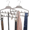 FairyHaus Belt Hanger Organizer 2 Pack, Non Slip Tie Rack Holder, Durable Hanging Closet Accessory Hooks for Belts, Ties, Jewelry, Scarves, Tank T...