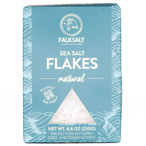 FALKSALT | Organic Sea Salt Flakes, 8.8oz Box - Gourmet Sea Salt Flakes...