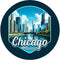 Chicago Illinois A Souvenir Fridge Magnet 4-Inch...