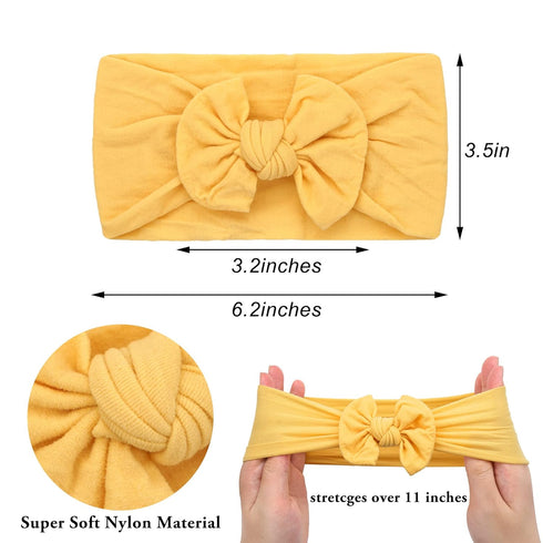 20PCS Baby Girls Headbands Soft Nylon Newborns Headbands 4.5inch Hair Bows Elastic Hairbands Hair Accessories for Newborns Infants Toddlers Girls ...