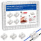 Tnisesm 100Pcs Push Quick Wire Cable Connector,White Wiring Terminal,Spring Loaded Electrical Connectors for Home Lighting Appliances & Automotive...