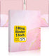 3 Ring Binder 1 Inch, SUNEE Cute Binder with 2 Pockets, Decorative Pink Marble Three Ring Binder Heavy Duty (Fit 8.5x11 Inches) for School Supplie...
