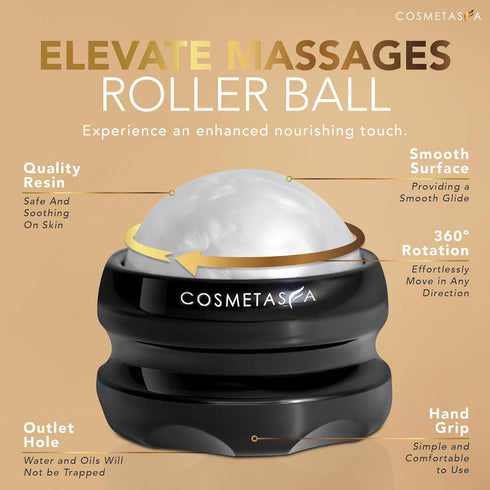 Lavender Relaxation Massage Oil with Massage Roller Ball - No Stain 100% Natural Blend of Spa Quality Oils for Calming, Aromatic, Soothing Massage...