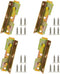 4 Sets No Mortise Bed Rail Fittings Wooden Bed Frame Connectors Metal Bed Rail Fasteners...