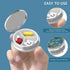 Pill Box 3 Compartment Medicine Pill Case,Portable Pill Box for Pocket or Purse Pill Box Decorative Metal Medicine Vitamin Organizer Unique Gift(M...
