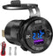 83W 12 Volt USB Outlet Built-in Boost USB C Laptop Car Charger: Ouffun 65W PD3.0 and 18W QC3.0 Car USB Port Aluminum Socket with Button Switch Sma...