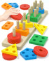 Montessori Toys for 1 2 3 Years Old Boys Girls Birthday Gifts, Wooden Sensory Toys for Ages 2-4 Toddlers Kids Baby, Toddler Learning Toy Activitie...