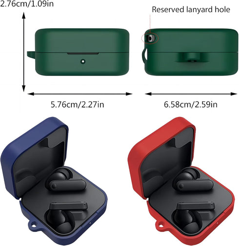 Case for CMF by Nothing Buds in-Ear Wireless Headphones Protection Cover Full-Body Soft Silicone with Keychain Headphone Accessories Funda Carcasa...