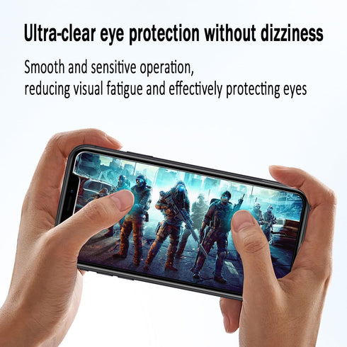 HPTech (2 Pack) Screen Protector Designed for iPhone 11 Pro Max, iPhone XS Max 6.5-inch Anti Blue Light Tempered Glass Film, Easy to Install, Bubb...