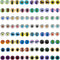 JJGQAZ 90pcs(45pairs) 15mm Mixed Style Round Glass Dragon Eye Owl Cat Eyes Gem Cover Dome Cabochons for DIY Jewelry Making Doll Eyes Making...