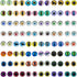 JJGQAZ 90pcs(45pairs) 15mm Mixed Style Round Glass Dragon Eye Owl Cat Eyes Gem Cover Dome Cabochons for DIY Jewelry Making Doll Eyes Making...