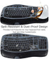 Keyboard Cover for Logitech K350 MK570 MK550 Keyboard Skin for Logitech K350 MK550 MK570 Wireless Wave Keyboard Cover Protective Skin Accessories,...