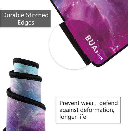 Gaming Mouse Pad, Extended Mouse Pad Large Mouse Pad with Anti-Slip Rubber Base and Durable Stitched Edges, Ultra Thick 3mm, XL Gaming Mouse Pad K...
