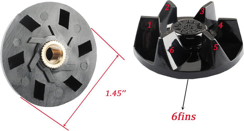 SPB 456 2B Blender Blade with SPB7-20TXN Coupling Compatible with Cuisinartt Powerblend Duet Parts Replacement BFP-703 FPB-5PC SPB-3 SPB-7 SPB-7CH...