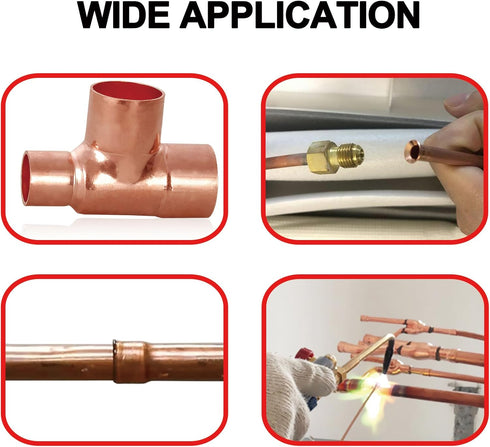 Azxhiralate HVAC Repair Tool, 5 in 1 Swage Tube Expander, Air Conditioner Copper Pipe Tube Expander Soft Copper Tubing Swaging Tool Repairing Set ...