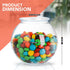 Fish Bowls for Drinks - 6 Pack - 16 Oz - BPA-Free Small Plastic Ivy Bowls for Crafts, Mini Fish Bowls Unbreakable, Candy Dishes for Party Centerpi...