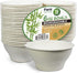 PAMI Biodegradable Sugarcane Bowls, Pack of 50 - 6oz Compostable Microwavable Paper Bowls for Hot & Cold Uses...
