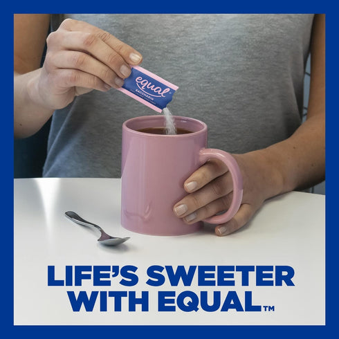 EQUAL Pink Zero Calorie Sweetener, Saccharin Sugar Substitute, Zero Calorie Sweetener Packets, Sugar Alternative, 100 Ct (Pack of 1)...