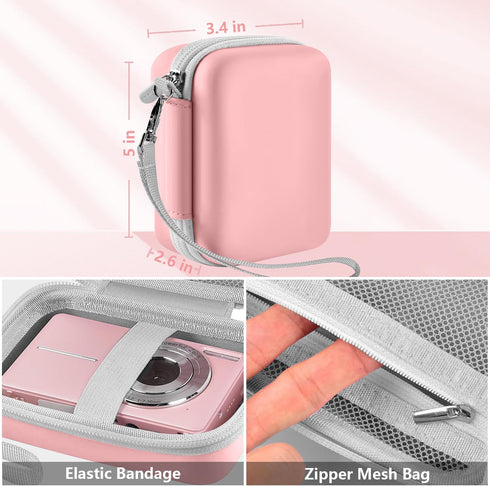 Leayjeen Digital Camera Case Compatible with Lecran/CAMKORY/IWEUKJLO/VAHOIALD/uikicon/jckduhan/akjjhfue FHD 1080P 44MP Point Digital Camera,Compac...