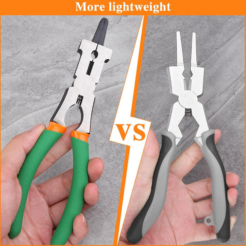 7-Inch MIG Welding Pliers with Wire Cutter Flat Face Hammer Nozzle Cleaner Professional MIG Pliers Multi-Function Welding Tools for Welding, Elect...