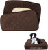 CHHKON Dog Bed Covers Replacement Washable Waterproof Pet Puppy Bed Cover for Dog, Cover Only(Brown,30x20x6 inch)...