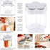 2 Pcs 5 in 1 Spice Containers, Multi-Spice Dispenser, Portable Travel Seasoning Condiment Containers, Salt Pepper Spice Shaker with Lid and Labels...