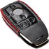 Vitodeco Genuine Leather Smart Key Fob Case with Leather Key Strap Compatible with Mercedes-Benz A, C, E, S, CLA, CLS, GLA, GLB, GLC, GLE, GLS, G ...