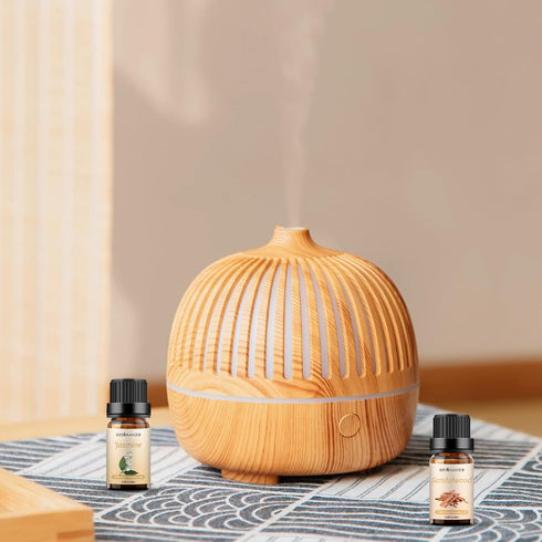 Sedbuwza Sandalwood Oil Jasmine Essential Oil Gift Set, 100% Pure Organic Aromatherapy Oil Set for Diffuser, Massage, Soap, Candle Making - 2 x 10...