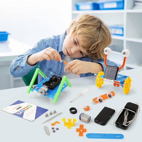 STEM Robotics Science Kits, Crafts for Boys 6-8 Girls 8-12, Robot Building Kit for Kids 8-10, Electronic Science Experiments Activities, Engineeri...