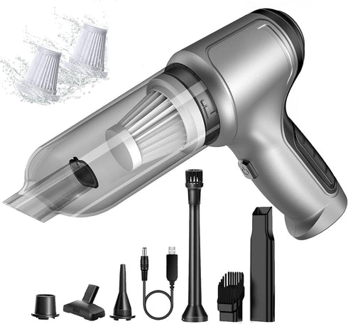 Mini Handheld Vacuum Cleaner Cordless - Car Vacuum Portable Rechargeable with High Power Brushless Motor 12000 PA Strong Suction 3 in 1 Mini Hand ...