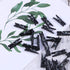Wooden Clothes Pins, 100pcs 1.3Inch (3.5cm) Black Small Wooden Chip Clips with 33 Feet Jute Twine for Bag Clips Clothespin Bag Clothes Pin Heavy D...