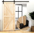 Sliding Barn Door Floor Guide Wall Mount Hardware Adjustable Stay Rollers, Smooth Wheels Flush Bottom Countersunk Holes Black 2 Pack...