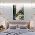 Natural Scenery Wall Art Tree Landscape Painting River Nature Picture Modern Scenery Painting Decor Landscape Canvas Wall Art Natural Mountain Pic...