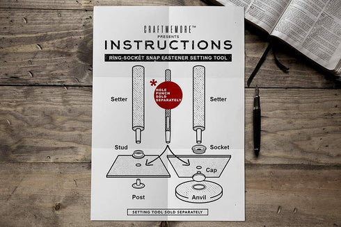 CRAFTMEMORE 50 Sets Gold Plating Snap Fasteners Ring-Socket Press Studs for Jacket Bag Canvas Closures #201 VT47 (15mm (0.59"))...