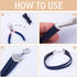 PandaHall 120pcs Ribbon Crimp Ends 3 Size Half Round Bookmark Pinch Crimp Clamp End Findings Cord for Jewelry Making (Golden& Platinum)...