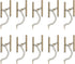 uxcell 10Sets Slide on End Clasps with Lobster Claw Clasps & Extension Chain, 40mm Tube Slider Crimp Cord Ends for DIY Craft Making, Bronze Tone...