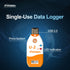 Frigga USB Temperature Data Logger Single Use Temperature Recorder 100 Days High Accuracy Thermometer Monitor 14400 Points with PDF CSV Report,U2...