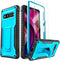ExoGuard for Google Pixel 7 Case, Rubber Shockproof Full-Body Cover Case Come with a Tempered Glass Screen Protector and Kickstand (Blue)...