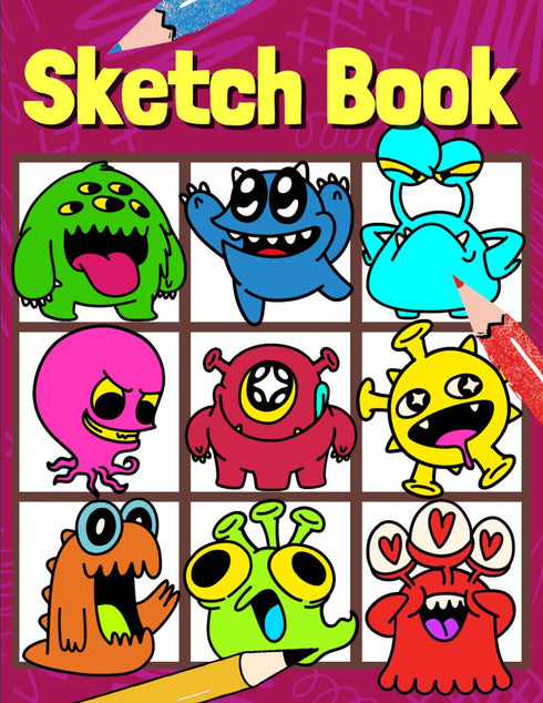 Drawing Pad For Kids: Blank Paper Sketch Book for Drawing Practice. Notebook for Drawing, Sketching, Doodling & Writing with Unlined Blank White P...