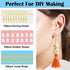 2 Colors Earring Hooks,300 PCS Earring Making Kit, Hypoallergenic Earring Hooks for Jewelry Making?White+Gold?...