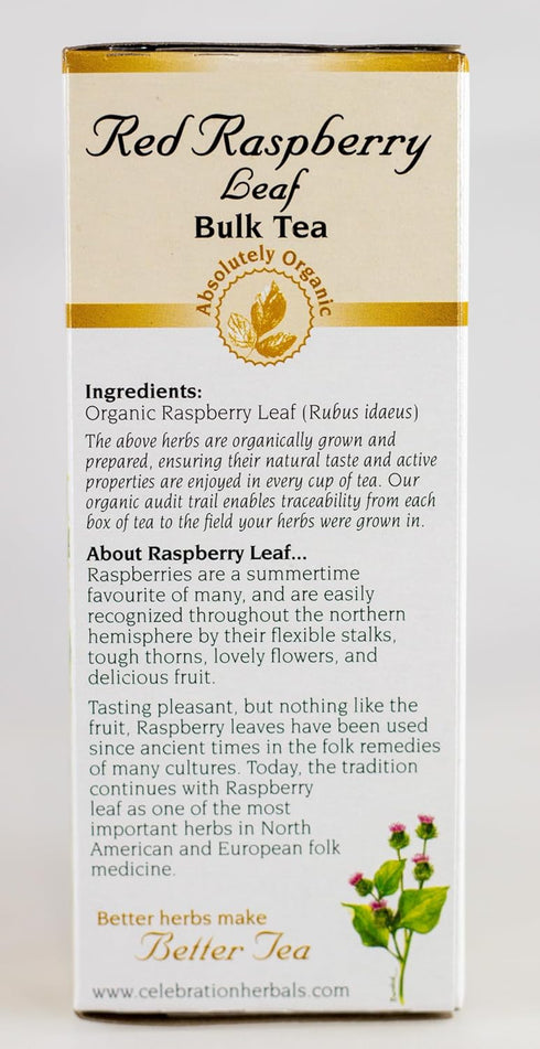 CELEBRATION HERBALS Red Raspberry Leaf Organic 40 gm, 0.02 Pound...