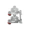 GATERON PC Screw in Crystal Stabilizer RGB Set 7U 6.25U 2U for 60% MX Mechanical Keyboard...