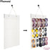 PACMAXI Sunglasses Storage Organizer, Wall Pocket Mounted by Sunglasses, Hanging Eyeglasses Storage Holder, Eyewear Display. (Ivory white, 15 Slot...