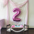 Tellpet Pink Number 2 Balloon, 40 Inch...