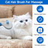 cat brush with release button, indoor cat hair brush that falls off, suitable for long or short haired cats, cat beauty brush for kittens, cat com...