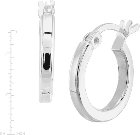 Silpada 'Squared Off' Hoop Earrings in Sterling Silver...