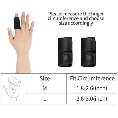 EULANT Finger Sleeve Support Protector Finger Splint Brace Pain Relief for Basketball Volleyball Baseball,L …...