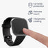 kwmobile Case Compatible with Fitbit Versa 2 Case - 2X TPU Silicone Fitness Tracker Cover - Black/Transparent...