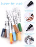 12 Color 3D Nail Art Pens Set, Kalolary Nail Point Graffiti Dotting Pen Drawing Painting Liner Brush for DIY Nail Art Beauty Adorn Manicure Tools(...